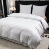 Hotelové povlečení JASMINE bílé s proužkem 2 cm z mikrovlákna