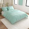 Mentolové povlečení JASMINE – hotelový styl, proužek 2 cm