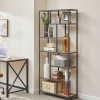 Moderní regál TAYLOR SONOMA s 6 policemi, rozměr 180x80 cm