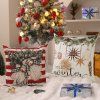 Dekorační povlak na polštář BELIEVE 45x45 cm – vánoční design