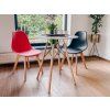 Sada 4 černých jídelních židlí KITO – minimalistický vzhled pro váš domov