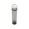 Solární lampa LANTERN GREY 46 cm šedá pro stylové venkovní osvětlení
