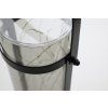 Lampa LANTERN GREY šedá 46 cm s LED osvětlením na solární pohon