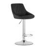 66818 cerna barova zidle velvet kast