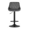 66827 1 seda barova zidle velvet kast s cernou nohou