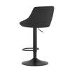 66851 4 cerna barova zidle velvet kast s cernou nohou