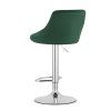 66857 3 zelena barova zidle velvet kast