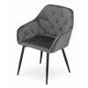 Elegantní šedé křeslo FORIO s ergonomickým designem