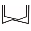 Elegantní jídelní stůl ALTO 120x120 kulatý s deskou v dekoru dub