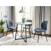 Elegantní jídelní stůl LUNA 90x90 s mramorovou deskou