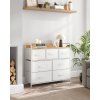 Komoda FLEXIRO 98 x 85 cm, krémová, elegantní design s odkládací plochou, vhodná na hračky, oblečení i doplňky.