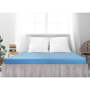 Světle modré jersey prostěradlo z mako bavlny LUXORA 90 x 200 cm