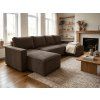 76961 2 smart cosaro sedacka do u 295x140 cm tmave hneda elegantni a prostorne reseni do obyvaku