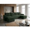 76967 1 tmave zelena sedaci souprava do u smart cosaro 295x140 cm s vyraznym designem a hlubokym posezenim