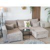 Stylový tmavě zelený taburet COSARO 65x65 cm – moderní a funkční nábytek