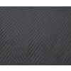 Tmavě šedý sametový přehoz na postel se vzorem ARROW VELVET (Rozměr 220 x 240 cm)