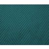 Tyrkysový sametový přehoz na postel se vzorem ARROW VELVET (Rozměr 220 x 240 cm)
