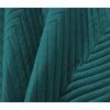 Tyrkysový sametový přehoz na postel se vzorem ARROW VELVET (Rozměr 220 x 240 cm)
