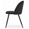 Luxusní sametová židle BELLO – moderní design v černém odstínu