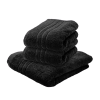 Velká osuška Comfort Maxi 100x180 cm, černá, 100% bavlna s dekorativní bordurou