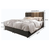 MERALIS boxspring 160x200 cm – postel, která vynikne v každé ložnici