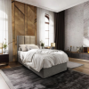 Čalouněná postel boxspring MERALIS 90x200 cm šedá – moderní elegance