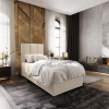 Čalouněná postel boxspring MERALIS 90x200 cm béžová – moderní elegance