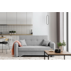 Designová rozkládací pohovka LAINE, světle šedá – ideální pro relaxaci i spánek