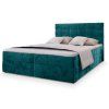 Čalouněná postel GLORIEN VELVET 180x200 cm – tyrkysový design pro stylovou ložnici