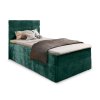 Čalouněná postel GLORIEN VELVET 80x200 cm – elegantní tmavě zelený design
