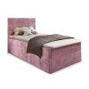 Čalouněná postel GLORIEN VELVET 90x200 cm – elegantní růžový design
