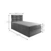 Postel boxspring GLORIEN VELVET 100x200 cm – pohodlí a elegance