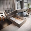 Stylová boxspring postel GLORIEN VELVET 100x200 cm s elegantním čalouněním