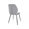 Moderní jídelní židle JAKE VELVET tmavě šedá s ergonomickým opěradlem