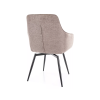Designová jídelní židle SERVIO BREGO – béžová elegance s černými nohami