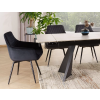 Černá jídelní židle MARLO VELVET – elegantní doplněk do moderního interiéru