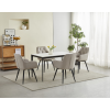 Sametové jídelní křeslo JORK360 VELVET béžové s elegantním designem