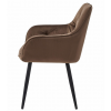 Designové křeslo JORK VELVET hnědé pro moderní interiéry