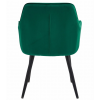 Designové křeslo JORK VELVET tmavě zelené pro moderní interiéry