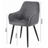 Luxusní jídelní křeslo NANA VELVET modré pro elegantní interiér