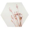 Stylová nástěnná dekorace POPPY WOOD Ø 58 cm s přírodním motivem makovic