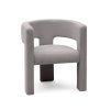 Světle šedé designové křeslo ALPAH LOOP – moderní elegance pro váš domov