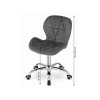 Set do pracovny ZARIMO stůl 80x40 cm dub sonoma + křeslo AVOLA VELVET černé