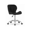 Set do pracovny ZARIMO stůl 80x40 cm dub sonoma + křeslo AVOLA VELVET černé