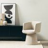 Krémové křeslo YATO v moderním stylu – komfortní a praktické