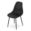 Elegantní sada 2 černých židlí OSAKA s minimalistickým designem