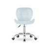 84293 9 set do pracovny taylor stul 80x50 cm dub sonoma kreslo avola velvet svetle modre