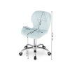 84293 5 set do pracovny taylor stul 80x50 cm dub sonoma kreslo avola velvet svetle modre