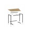 84293 1 set do pracovny taylor stul 80x50 cm dub sonoma kreslo avola velvet svetle modre