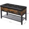 Stylová předsíňová lavice TAYLOR s botníkem 70x30 cm rustikální vzhled